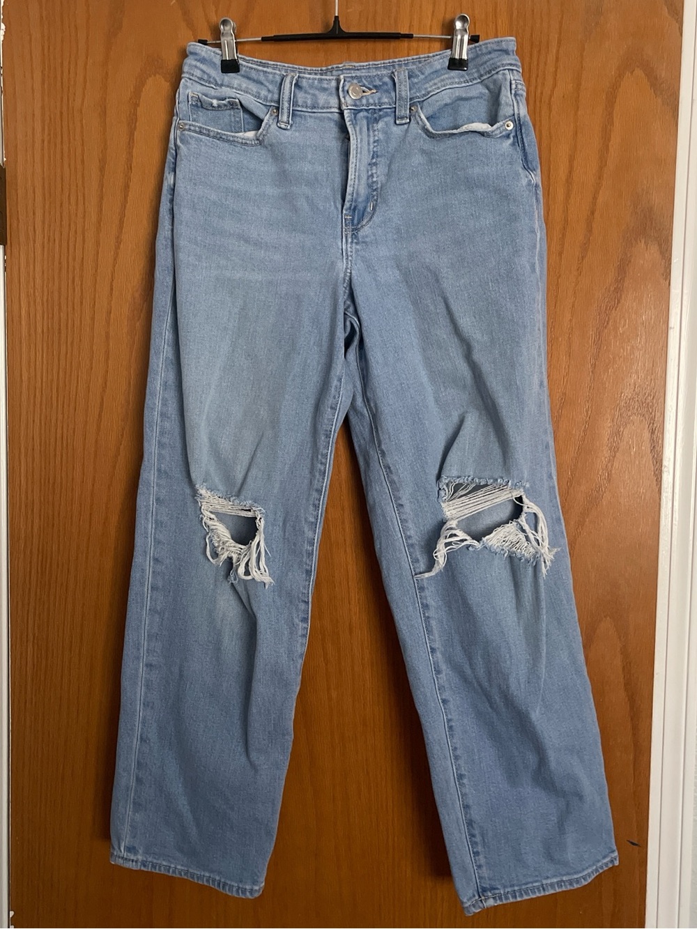 Old Navy Light Blue Denim OG Loose Jeans with Contrast Stitching